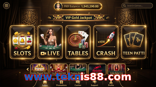Main screen of Www.teknis88.com casino page for PK players